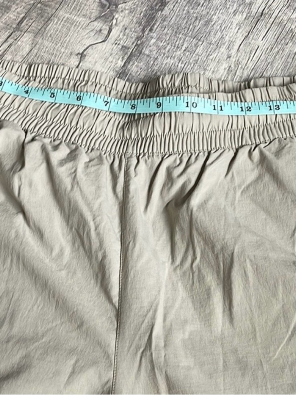 Nike Tan Windbreaker Track Pants with White Swoosh - Picture 5 of 8